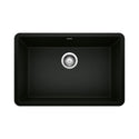 Blanco 442930 Precis SILGRANIT 27" Single Bowl Undermount Kitchen Sink - Coal Black