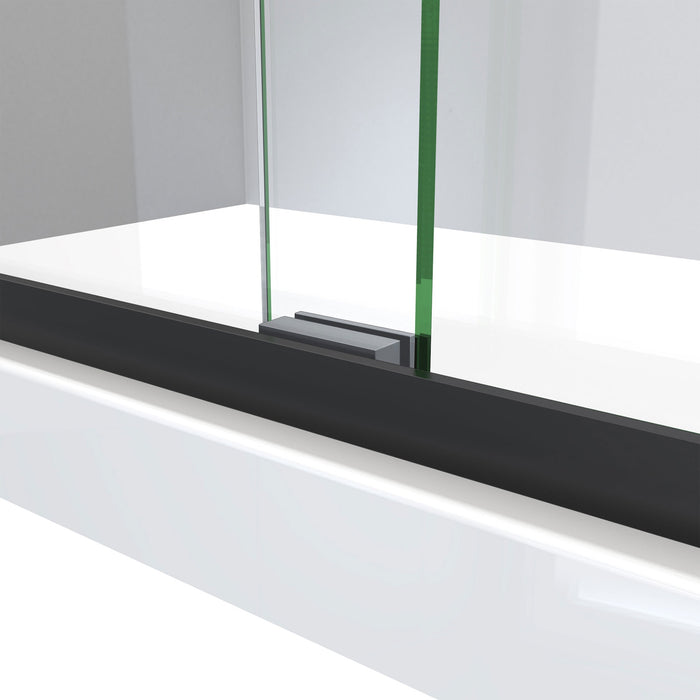DreamLine SHDR-136076X-09 Charisma-X 56-60"W x 76"H Frameless Bypass Sliding Shower Door in Satin Black