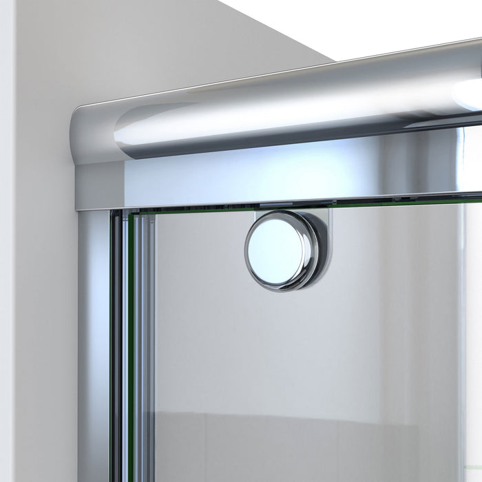 DreamLine SHDR-134876X-01 Charisma-X 44-48"W x 76"H Frameless Bypass Sliding Shower Door in Chrome