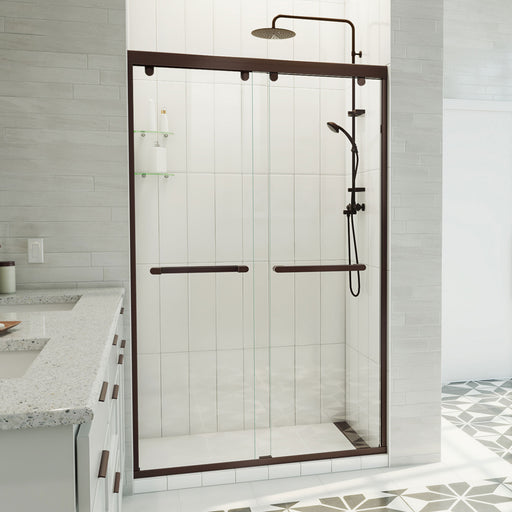 DreamLine SHDR-134876X-06 Charisma-X Frameless Bypass Sliding Shower Door in Oil Rubbed Bronze