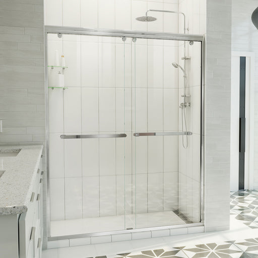 DreamLine SHDR-136076X-01 Charisma-X Frameless Bypass Sliding Shower Door in Chrome
