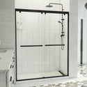 DreamLine SHDR-136076X-09 Charisma-X Frameless Bypass Sliding Shower Door in Satin Black