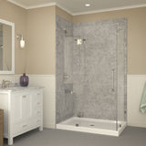 ANZZI SB-AZ022R Vail 36 x 48" Double Threshold Shower Base in White