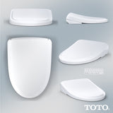 TOTO SW4734AT40#01 S7A WASHLET+ Bidet Toilet Seat, EWATER+ Bowl and Wand Cleaning, Auto Open and Close