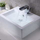 ANZZI LS-AZ130 Vitruvius Series Ceramic Vessel Sink in White