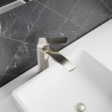 ANZZI L-AZ904BN Single Handle Single Hole Bathroom Vessel Sink Faucet With Pop-up Drain in Brushed Nickel