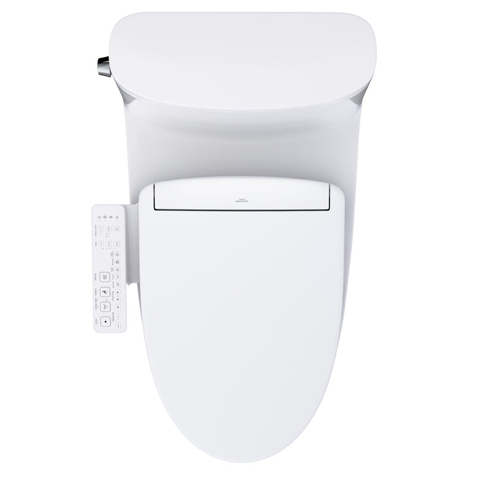 TOTO MW6423346CEFG#01 Nexus One-Piece Elongated Universal Height Toilet with Washlet S2 Bidet Seat
