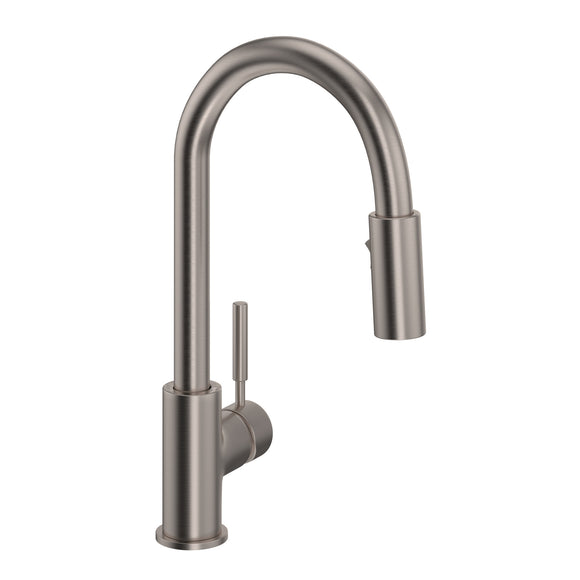 House of Rohl R7519STN Lux Side Handle Bar and Food Prep Stainless Steel Pulldown Faucet