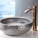 ANZZI LS-AZ8200 Levi Series Vessel Sink in Speckled Silver