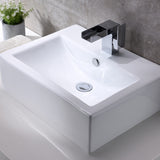 ANZZI LS-AZ130 Vitruvius Series Ceramic Vessel Sink in White