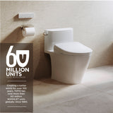 TOTO SW4734AT40#01 S7A WASHLET+ Bidet Toilet Seat, EWATER+ Bowl and Wand Cleaning, Auto Open and Close