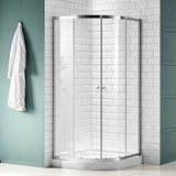 ANZZI SD-AZ050-01CH Mare 35" x 76" Framed Shower Enclosure in Polished Chrome