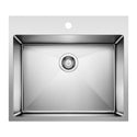 Blanco 443151 Quatrus R15 25" Single Bowl Dual Mount Stainless Steel Laundry Sink