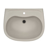 TOTO LHT242G#03 Prominence Oval Wall-Mount Bathroom Sink with Shroud for 1-Hole Faucets, Bone Finish