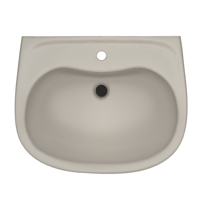 TOTO LPT242G#03 Prominence Oval Basin Pedestal Bathroom Sink for Single Hole Faucets, Bone