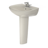 TOTO LPT241.4G#12 Supreme Oval Pedestal Bathroom Sink for 4" Center Faucets, Sedona Beige