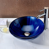 ANZZI LS-AZ051 Meno Series Deco-Glass Vessel Sink in Lustrous Blue