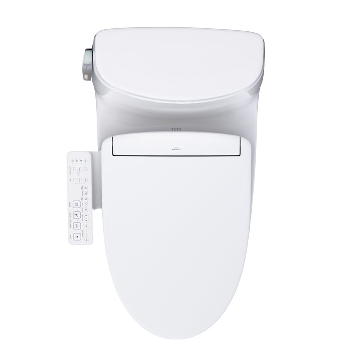 TOTO MW6043346CEFG#01 UltraMax II One-Piece Elongated Universal Height Toilet with Washlet+ S2 Bidet Seat