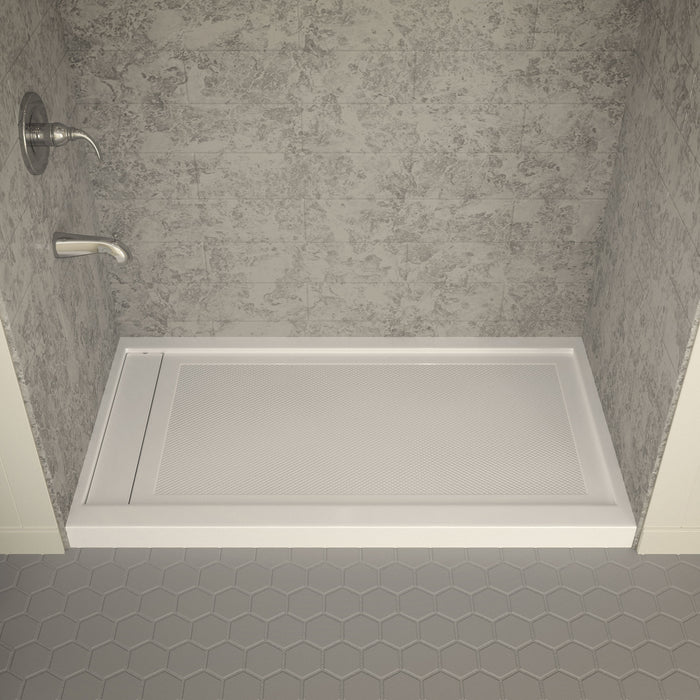ANZZI SB-AZ013WL Meadow Series 60" x 32" Shower Base in White