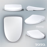 TOTO SW4726AT40#01 S7 WASHLET+ Bidet Toilet Seat with EWATER+ Bowl and Wand Cleaning and Lid