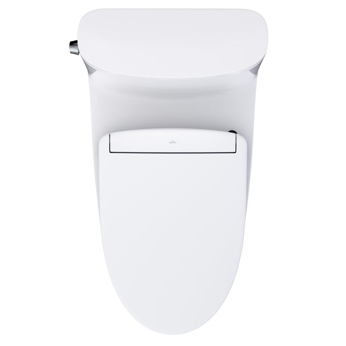 TOTO MW6423446CUFG#01 Nexus 1G One-Piece Elongated 1.0 GPF Universal Height Toilet with Washlet S5 Bidet Seat