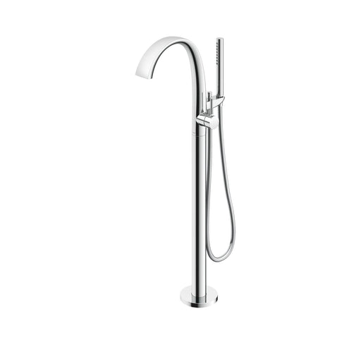 TOTO ZN Single-Handle Freestanding Tub Filler Faucet with 1.75 GPM Handshower, Polished Chrome - TBP01301U#CP