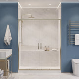 ANZZI SD-AZ15-01BN Enchant 70" x 60.4" Framed Sliding Shower Door in Brushed Nickel