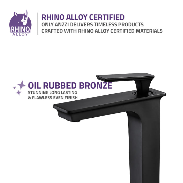 ANZZI L-AZ121ORB Saunter Single-Handle Vessel Bathroom Faucet in Oil Rubbed Bronze