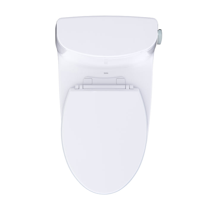 TOTO MS608114CEFRG#01 UltraMax One-Piece Elongated 1.28 GPF Universal Height Toilet with Right-Hand Trip Lever and Seat