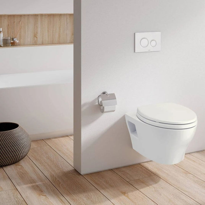 TOTO CWT428CMFG#WH EP Wall-Hung Dual Flush Universal Height Toilet with Duofit In-Wall Tank