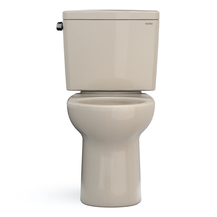 TOTO CST775CSFG#03 Drake Two-Piece Round 1.6 GPF Universal Height Toilet, Bone
