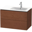 Duravit LC629201313 L-Cube Wall-Mount Vanity Unit American Walnut
