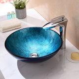 ANZZI LS-AZ196 Arc Series Vessel Sink in Frosted Blue