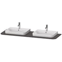 Duravit HP032HB8080 Happy D.2 Plus Console with Two Sink Cut-Outs Graphite