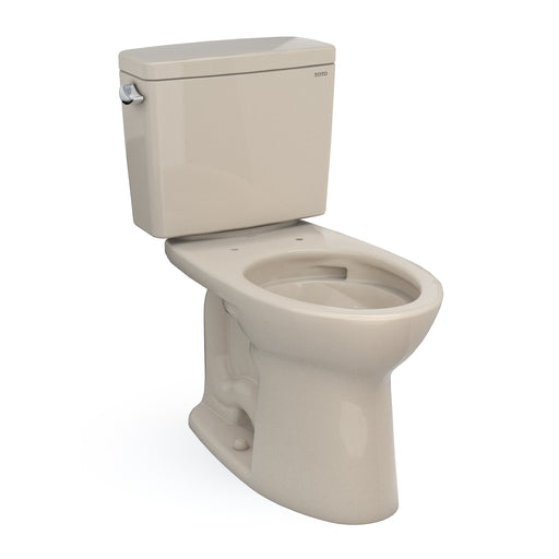 TOTO Drake Two-Piece Elongated 1.6 GPF Tornado Flush Toilet with CeFiONtect, Bone - CST776CSG#03