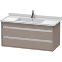Duravit KT664504343 Ketho Wall-Mount Vanity Unit Basalt