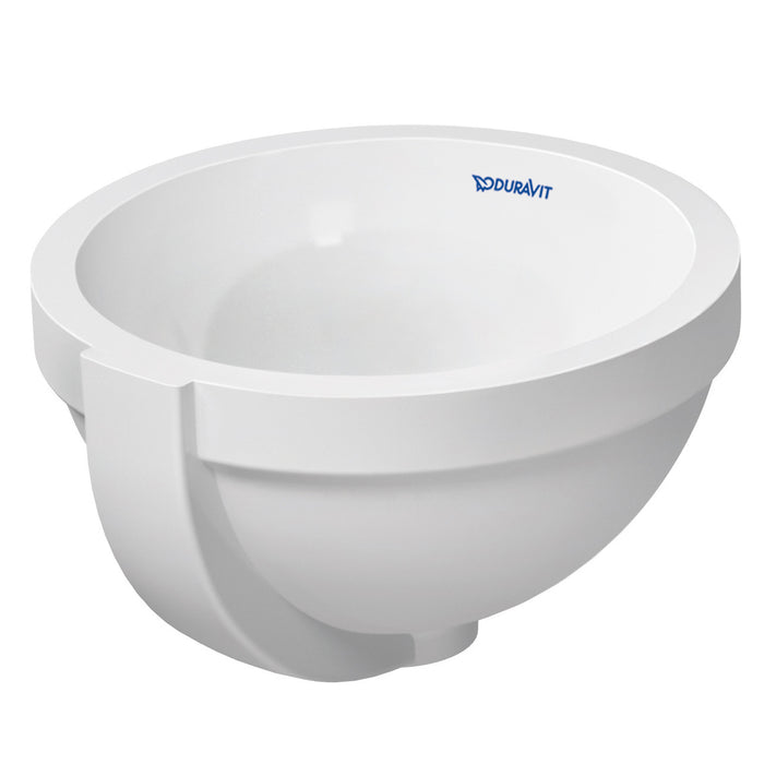 Duravit 0319270000 Architec Round Undermount Bathroom Sink with Overflow
