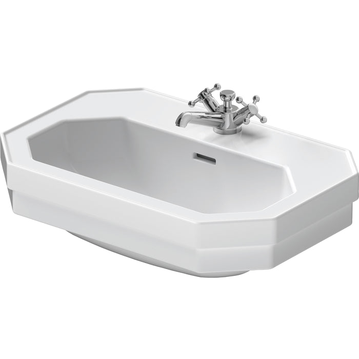 Duravit 0438600000 1930 Series Octagonal Wall Mounted Bathroom Sink