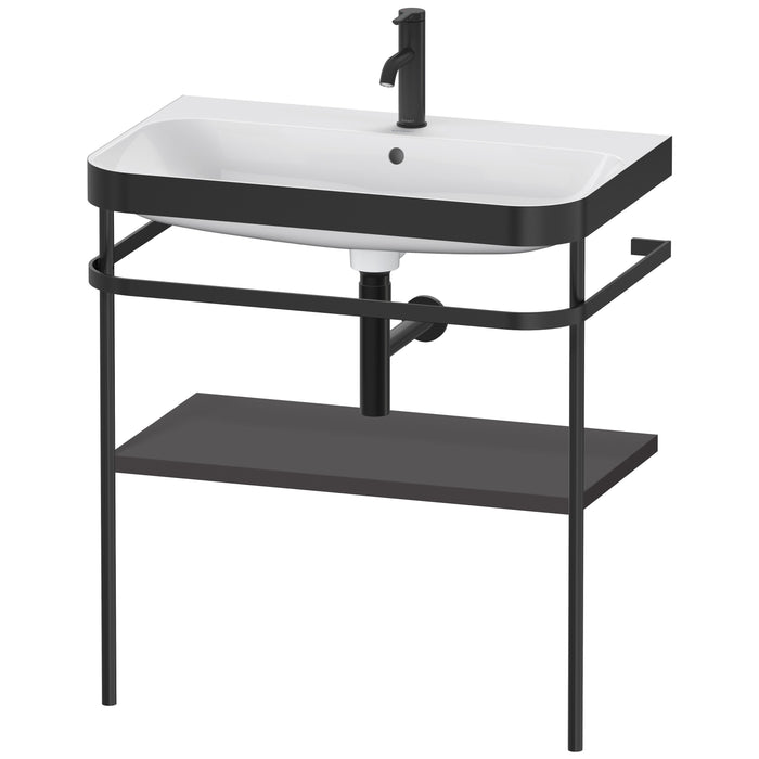 Duravit HP4737O8080 Happy D.2 Plus C-Bonded Vanity Kit Graphite