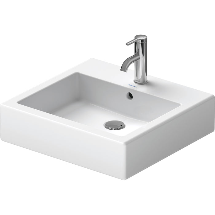 Duravit 0454500088 Vero 19 5/8" Rectangular Vessel Bathroom Sink