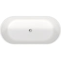 Duravit 700477000000090 D-Neo 63" x 29 1/2" Oval Freestanding Bathtub