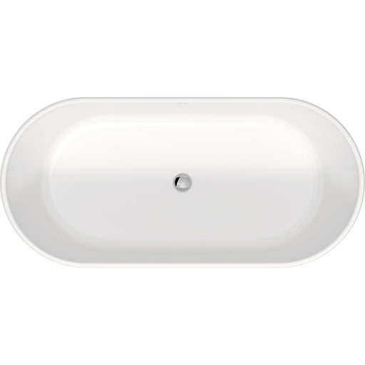 Duravit 700477000000090 D-Neo 63" x 29 1/2" Oval Freestanding Bathtub