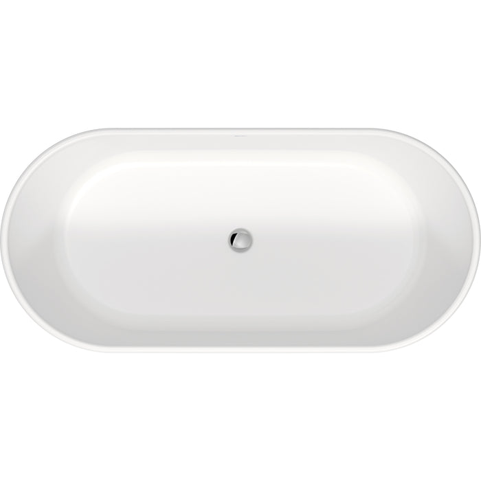 Duravit 700477000000090 D-Neo 63" x 29 1/2" Oval Freestanding Bathtub