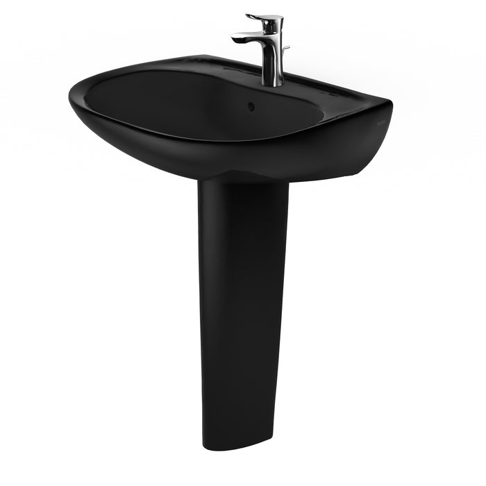 TOTO LPT242#51 Prominence Oval Basin Pedestal Bathroom Sink for Single Hole Faucets, Ebony