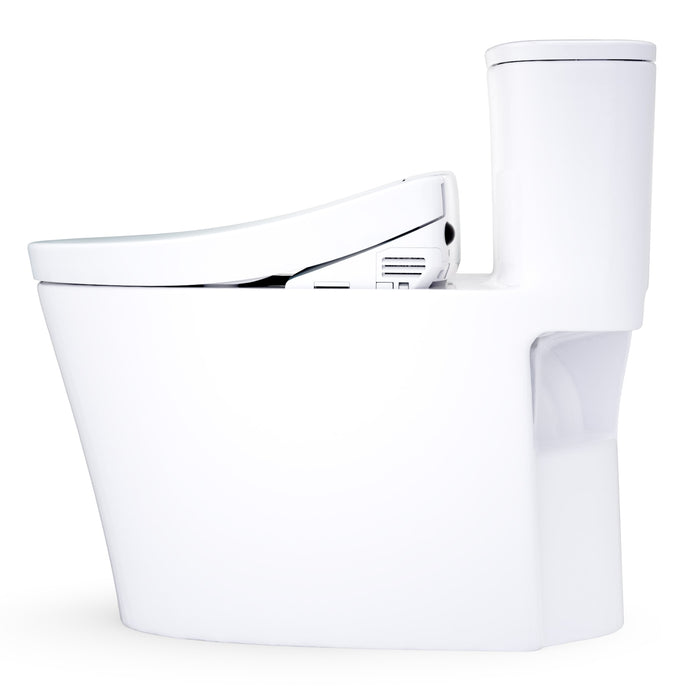 TOTO MW6863446CUFG#01 Aurora 1G WASHLET+ S5 One-Piece Elongated 1.0 GPF Universal Height Toilet