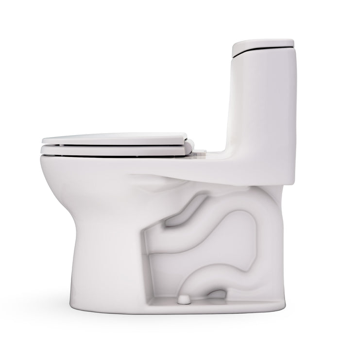 TOTO MS603113CEFG#12 UltraMax One-Piece Round 1.28 GPF Universal Height Toilet with Seat, Sedona Beige