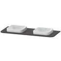Duravit HP032KB8080 Happy D.2 Plus Console with Two Sink Cut-Outs Graphite