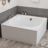 ANZZI FT-AZ599 Abyss 59" Freestanding Bathtub in White