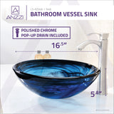 ANZZI LS-AZ048 Soave Series Deco-Glass Vessel Sink in Sapphire Wisp