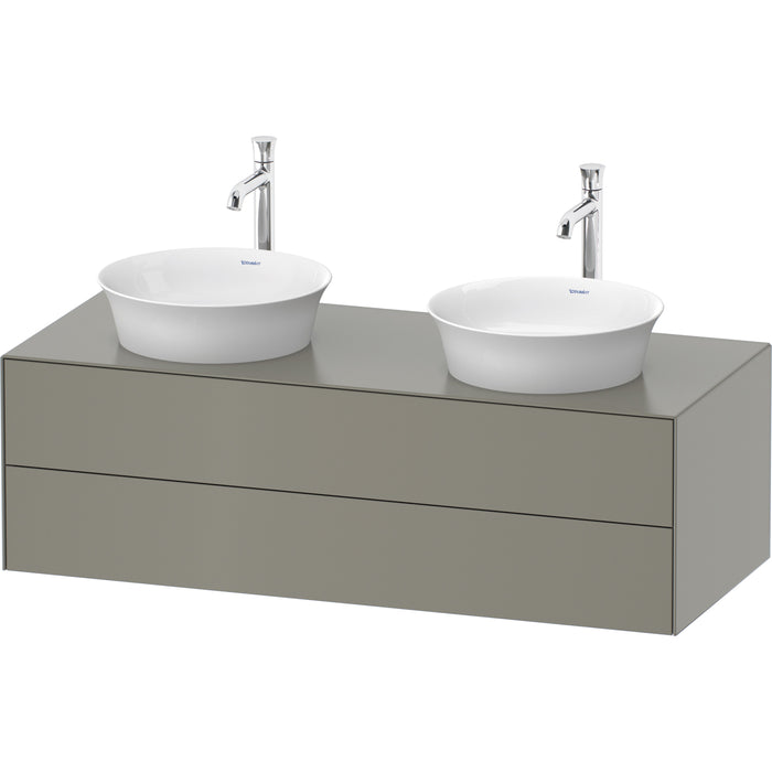 Duravit WT4988B9292 White Tulip Wall Mount Double Vanity Cabinet